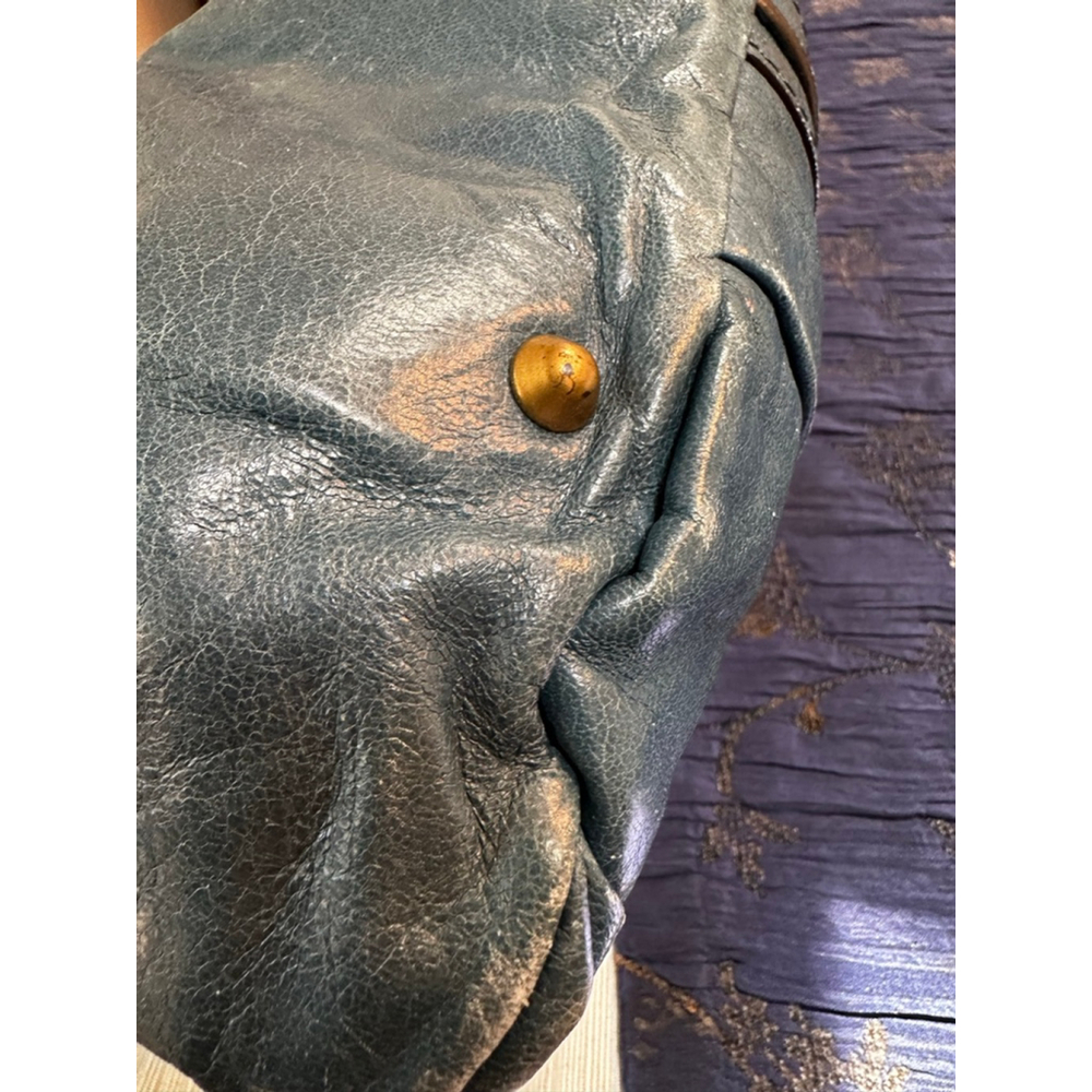 Chloé Blue Leather Heloise Shoulder Bag - Picture 8 of 16